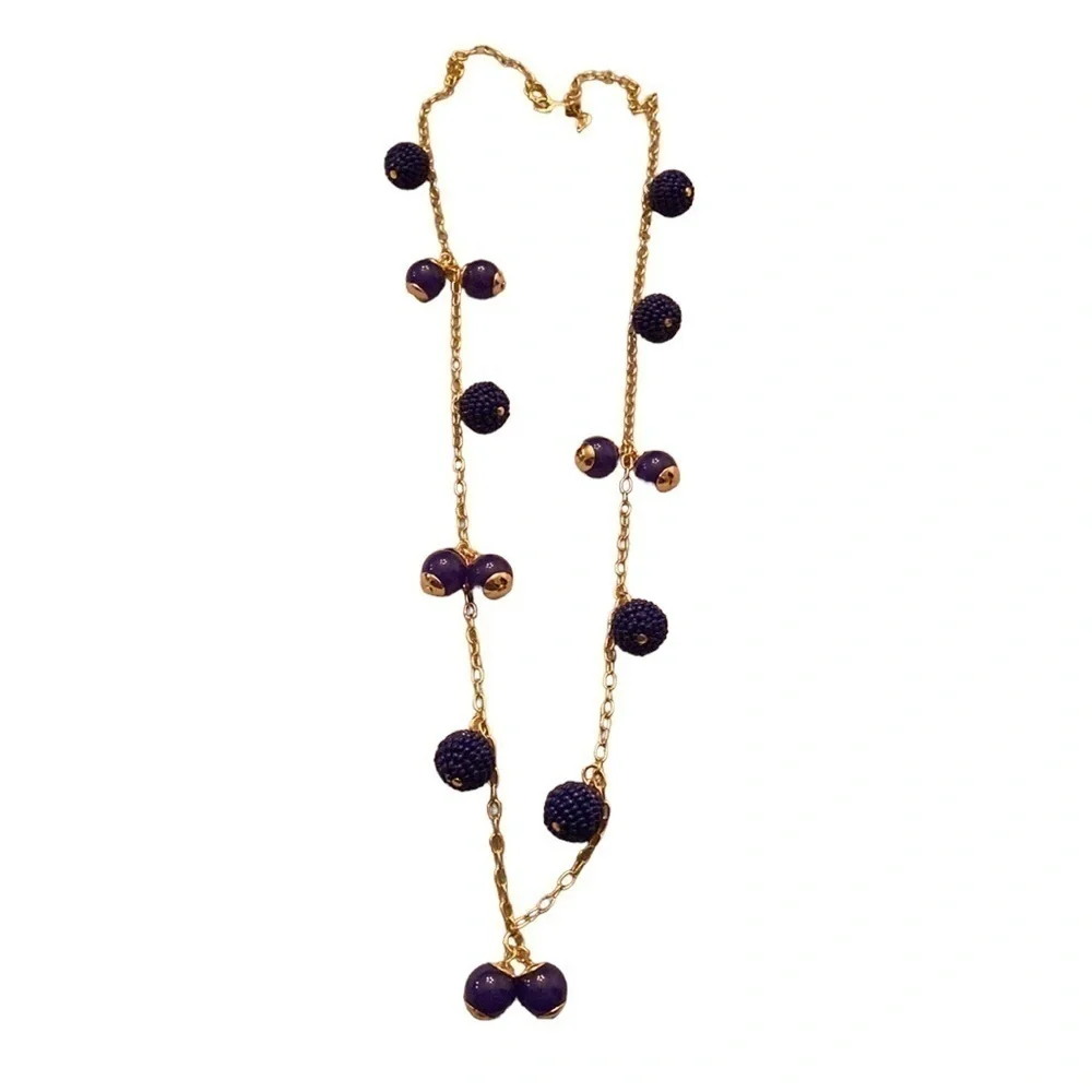 NWT J. Crew Blue Bead Necklace